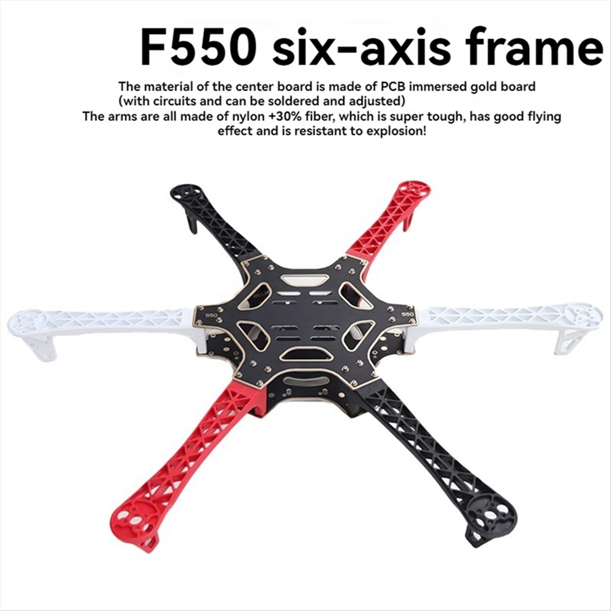 إطار N86R FPV F550 سداسي الأذر - مراجعة Drone Battery Plate وسعره